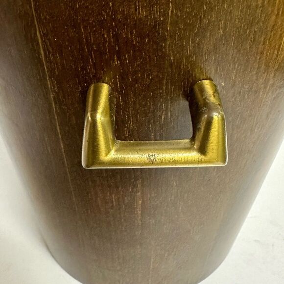 Vintage MCM Vermillion Walnut Co Ice Bucket - Picture 8 of 12